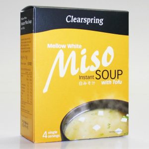 Clearspring Instant Mellow White Miso with tofu (4x10g)