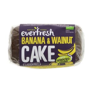 Everfresh Banana & Walnut Cake 400g vegan sweetened with apple juice