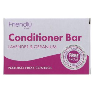 Friendly Hair Conditioner Bar Lavender Geranium 90g