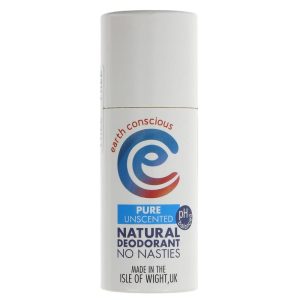 Earth Conscious Natural deodorant Unscented Plastic free Vegan