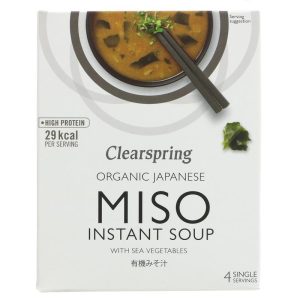 Clearspring Instant Miso Soup with sea veg organic (4x10g)