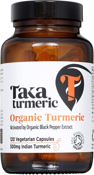 Taka turmeric Organic + Back pepper 120 Veg Caps