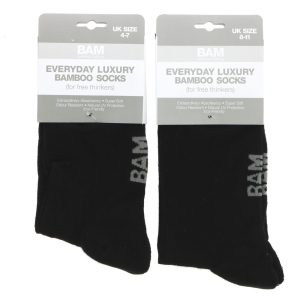 Bam bamboo Socks Colour: Black Size 8-11